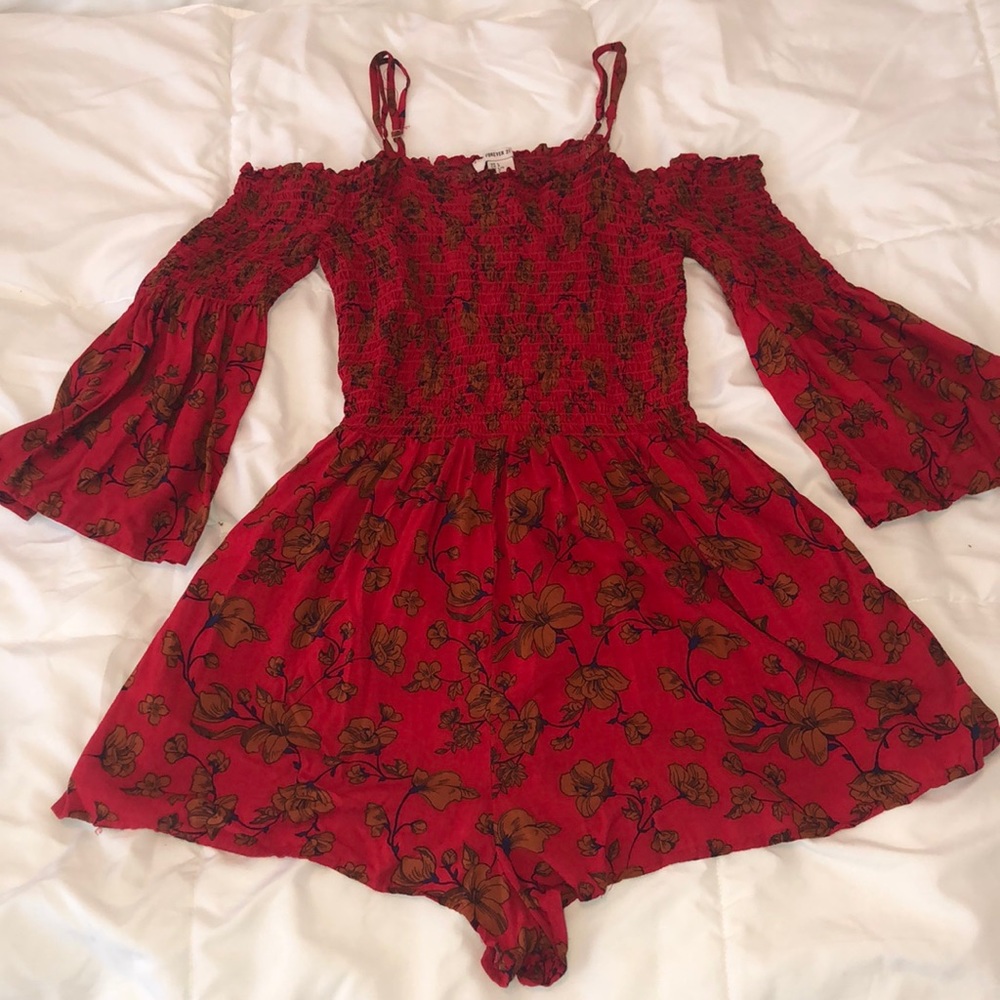 Floral Print Romper